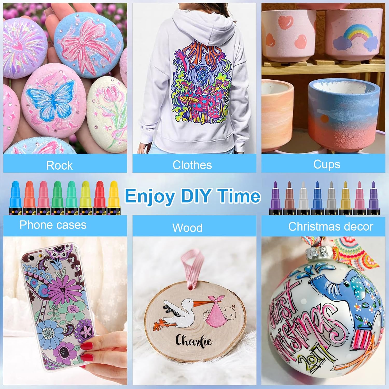 Children's and adults' dual-tip acrylic marker product image 2